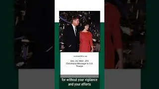 Dec. 14, 1962 - JFK Christmas Message to U.S. Troops