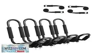 VEVOR Kayak Roof Rack 2 Pairs J Bar Soft Roof Rack Top Mount