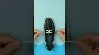 How To Tie A Tassel Knot on a Leather Boat Loafers.