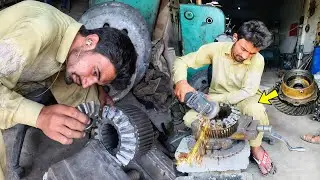 Repairing of a Broken Differential Gear Teeth || Rebuild Broken Gear