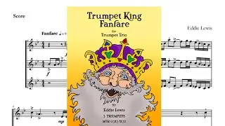 Trumpet King Fanfare - Trumpet Trio Score Video
