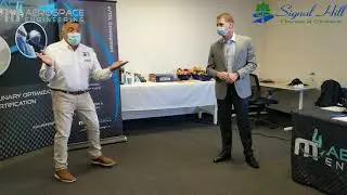 Signal Hill Chamber of Commerce and M4 Aerospace Engineering Ribbon Cutting, August 12, 2020.
