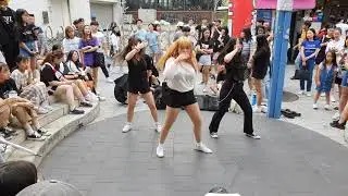 리액션크루(ReactionCrew)버스킹 guest 그레이스(Grace)/ Snapping-청하(CHUNG HA) 20190713 홍대(HongDae) Busking/cover
