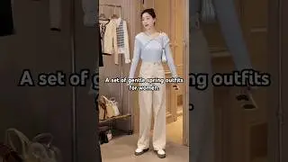 A set of gentle spring outfits for women. #ootd #outfit #style #fashion