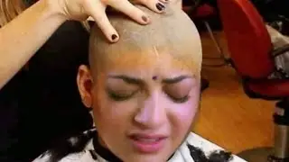 Beautiful actress kajal went bald | actress headshave