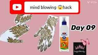 |Amazing Fevicol hack to secure your henna art...@FuayraBeauty #fevicol #HennaHack #youtube 🌸🌿
