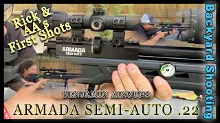 BENJAMIN ARMADA SEMI-AUTO .22 - Rick & AA&rsquo;s First Shots - @AirGunWeb