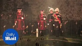 Thousands of flames light up Tower of London for centenary of WWI end