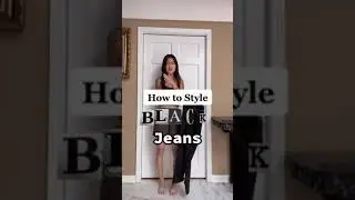 How to Style Black Jeans #shorts