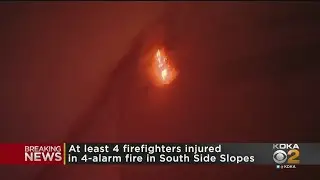 Four Firefighters Injured While Battling Four Alarm Fire