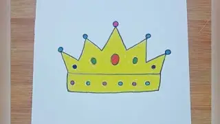 how to draw crown easy step by step 👑|| crown drawing
