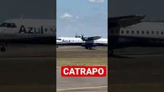 Pula Pula do ATR 72-600 da Azul pousando em Santo Angelo-RS