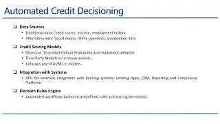 Automated Credit Decisioning in Digital Lending