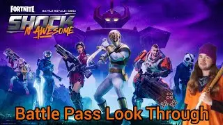 Fortnite: Shock N Awsome (Chapter 6 Season 4) Battle Pass Look Through 
