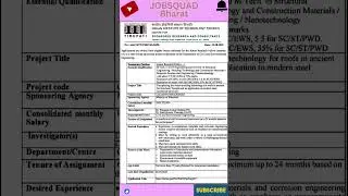 📢 IIT Tirupati JRF Vacancy 2025 | JRF Recruitment is out! #IITTirupati #JRFVacancy2025