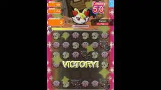 Pok&eacute;mon Shuffle Mobile - Main Stage 189 Braixen - ITEMLESS Clear and S Rank - #shorts