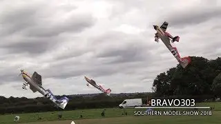 5 Pilot RC Extra 330LX's 3D Display - Az Aerosports - Southern Model Show 2018 | Day One