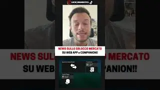 Mercato SBLOCCATO su Web App e Companion App ✅