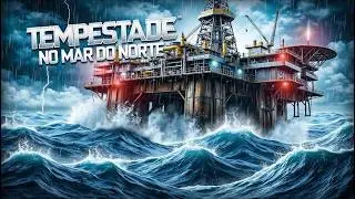 Tempestades EXTREMAS atingem plataformas de petr&oacute;leo no Mar do Norte!