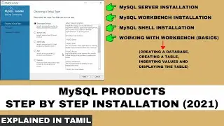 Installing MySQL Server, Workbench, Shell 8.0 | Workbench basics explained | Tamil | Code Screens