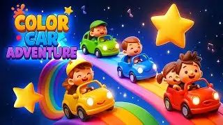 Magical Color Car Adventure for Kids &ndash; Zoom, Splash & Dance Fun Poem 🚗✨ | Nursery Rhyme for Toddlers