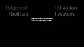 Simple systems motivation #digitalsystem #productivity #simplelife #timemanagement