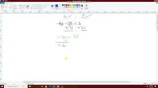 How to solve Two step equation part 1