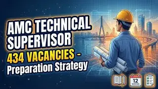 AMC Technical Supervisor 2026 | 434 Civil Vacancies | Preparation Strategy + Syllabus Weightage