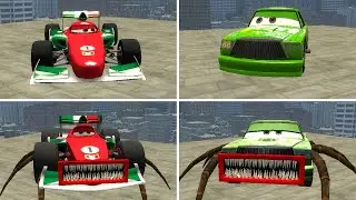 NEW UPGRADE MONSTER CAR: MCQUEEN PURPLE MONSTER,TRUCK EATER And TAXI EATER...In Gmod
