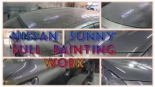 NISSAN  SUNNY  FULL PAINTING WORK @jayindas REFINISHER #HI TECH 