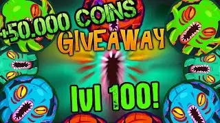 AGARIO LEVEL 100 ACCOUNT GIVEAWAY + 50.000 COINS !! - Agar.io Giveaway