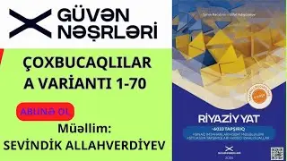ÇOXBUCAQLILAR GÜVƏN NƏŞRİYYATI A VARİANTI TEST 1-70 #2024 #2025tayfa #BURAXİLİSİMTAHANİ #DİM #KEŞFET