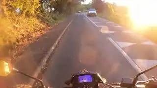 R1Liz - Sinnis SMR125 - First Ride - Dangly legs, maybe ice & my new fox friend