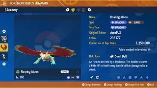 Roaring Moon - 5 Star Dialga Raid - Solo - Pokemon Scarlet