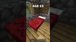 Minecraft Secret Bases at Different Ages😍 (World's Smallest Violin)