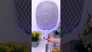 Rechargeable Insect Racket Zapper ⚡ | Kill Mosquitoes Instantly! 🦟 #shorts