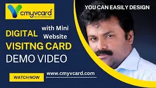 CmyVcard.com Digital Visiting Card and Mini Website Tutorial in English