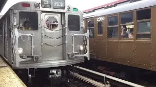 NYC Subway HD 60fps: TOMM Arriving @ Brighton Beach 6/27/15 (R16, R42, R38, R11/34)