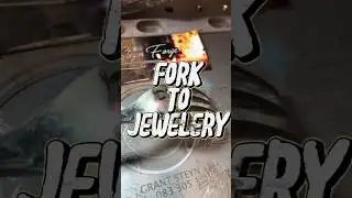 How to make fork jewellery #grantsteynforge #howtomakearing #howto