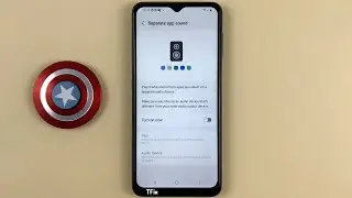 Separate app sound on Samsung A04s Android 13