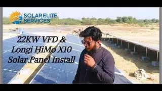 22KW VFD & HiMo X10 Solar Panel Install Bahria Town Karachi