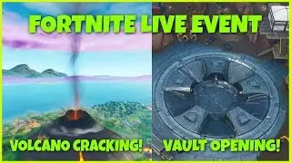 *NEW* 5TH RUNE? VOLCANO ERUPTING SOON - LOOT LAKE VAULT EVENT HAPPENING NOW - FORTNITE CUBE LIVE