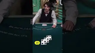 This guys is hilarious 😭 #blackjack #shortsfeed #shortsviral #dealer #infinite #gambling #funny