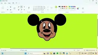Miki Maus picture Draw MS Paint 🎨 | ms paint me pictures kaise banaye #mikimaus #mspaint