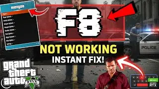 How to Fix Menyoo Trainer F8 Key Not Working in GTA 5🔧| F8 Button Not Working FIX Step by Step Guide