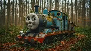 ASMR Car Restoration | Abandoned Thomas Train Found in Forest &ndash; Full Silent Rebuild