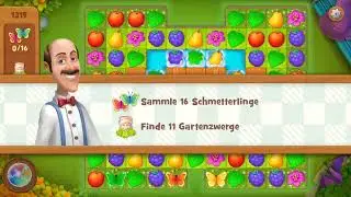Gardenscapes Level 1319 L&ouml;sung / Help / Solution - Mobil Handy Spiel Gameplay Let's Play