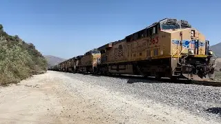 10 Locomotives Goliath Union Pacific Manifest Freight Train! 5 Locomotives Lead 4 Mid & 1 Rear DPU!
