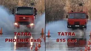 TATRA PHOENIX 8x8 versus TATRA 815 4x4 na polygonu Centra LIBROS Ostrava