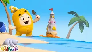 Sand Castle Shenanigans! Bubbles&rsquo; Big Beach Day 🏖️ | Oddbods - Comedy Chaos | Cartoons for Kids